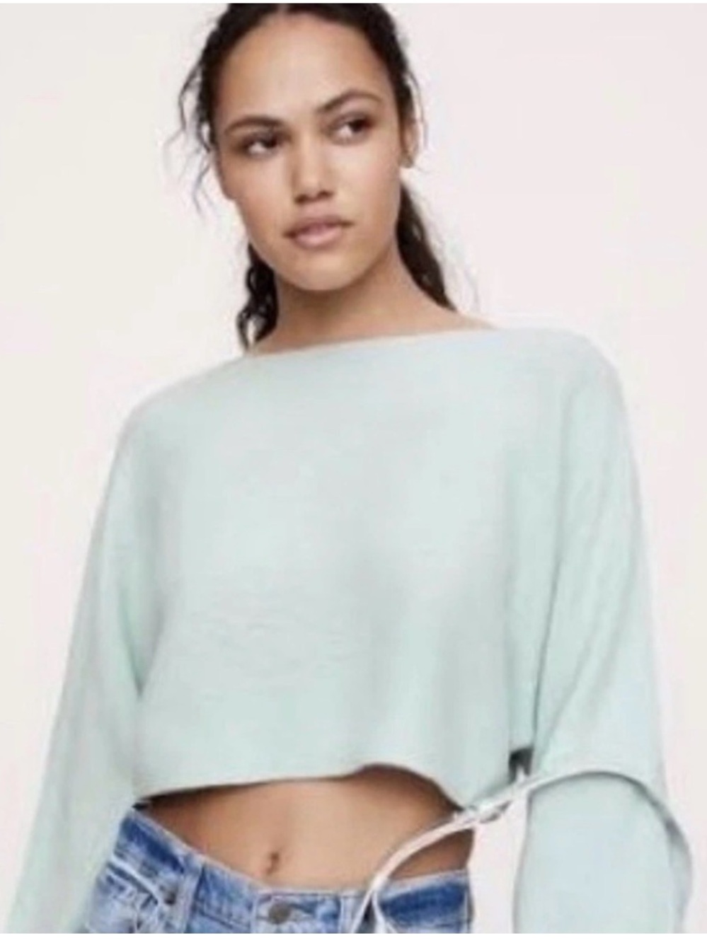 Banana Republic Midweight Cashmere Cropped Sweater size Small